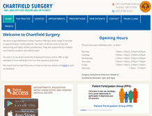 Tablet Screenshot of chartfieldsurgery.co.uk